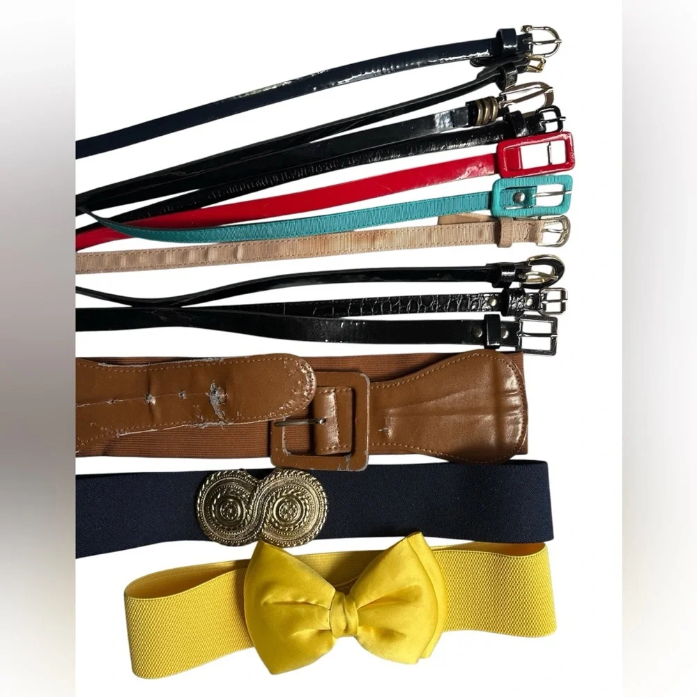 13+ Belts Belt Bundle - L XL - Colorful Belt Collection